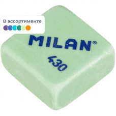 Резинка стирательная Milan 430, 28x28x13, каучуковый, ассорти