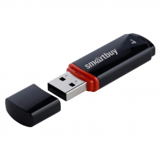 Флэш-диск 4Gb Smartbuy UFD Crown SB4GBCRW-K USB 2.0, черный