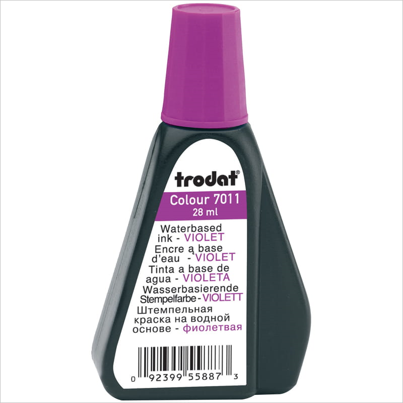 Штемпельная краска Trodat 7011ф, 28 мл, фиолетовая
