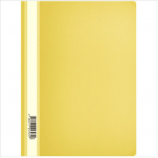 Папка-скоросшиватель с прозрачным верхом OfficeSpace, A4, желтый