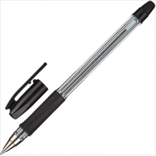 Ручка шариковая Pilot BPS-GP-EF, 0,5мм, линия 0,22мм, резиновый упор, черный