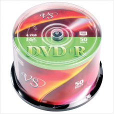 Диск DVD+R 4,7Gb, 16x, 50 шт, Cake Box, VS VSDVDPRCB5001