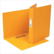 Папка 2 кольца, 35мм, картон/пвх, Bantex 1300-06, желтый