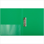 Папка с прижимом Berlingo Standard MM2337, 700мкм,17мм,  торцевой и внутр. карманы, зеленый