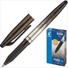 Ручка гелевая стираемая Pilot BL-FRO7 Frixion Pro, 0,7мм, линия 0,35мм, резиновый упор, черный