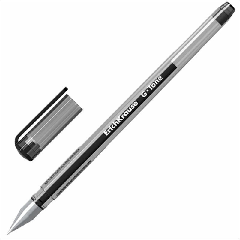 Ручка гелевая Erich Krause G-Tone 17810 0,5 мм, линия 0,4 мм, черный