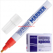 Маркер-краска MunHwa Paint Marker PM-03, 4 мм, красный