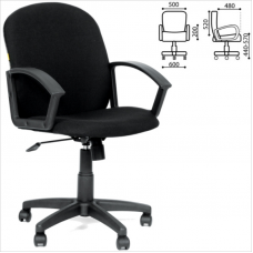 Кресло офисное Chairman СН 681 Офисное Компакт, черный
