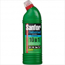 Sanfor Universal 10в1, чистящее средство, гель с хлором, 750мл, ассорти