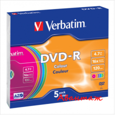 Диск DVD-R 4,7Gb, 16x, Slim Case