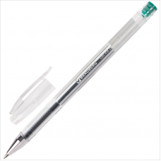 Ручка гелевая Brauberg Jet 0,5 мм, линия 0,35 мм, зеленый