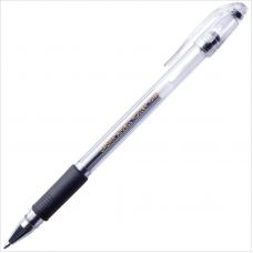 Ручка гелевая Crown HJR-500R 0,7 мм, резиновый упор, черный