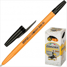 Ручка шариковая Corvina 51 Vintage 1мм, желтый корпус, черный