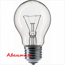 Лампа накаливания 40Вт, 36W (низковольтная), E27, груша