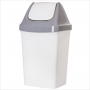 Контейнер для мусора с качающейся крышкой 50л IDEA М 2464, серый
