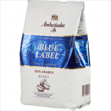 Кофе зерновой Ambassador Blue Label, 1кг, пакет