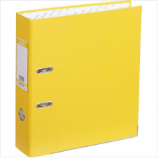 Регистратор PVC Bantex ECONOMY Plus, 5см, металлическая окантовка, желтый