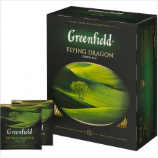 Чай Greenfield Green Flying Dragon 0585-09, зеленый, 100 пак. 