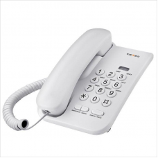 Телефон проводной teXet TX-212, светло-серый